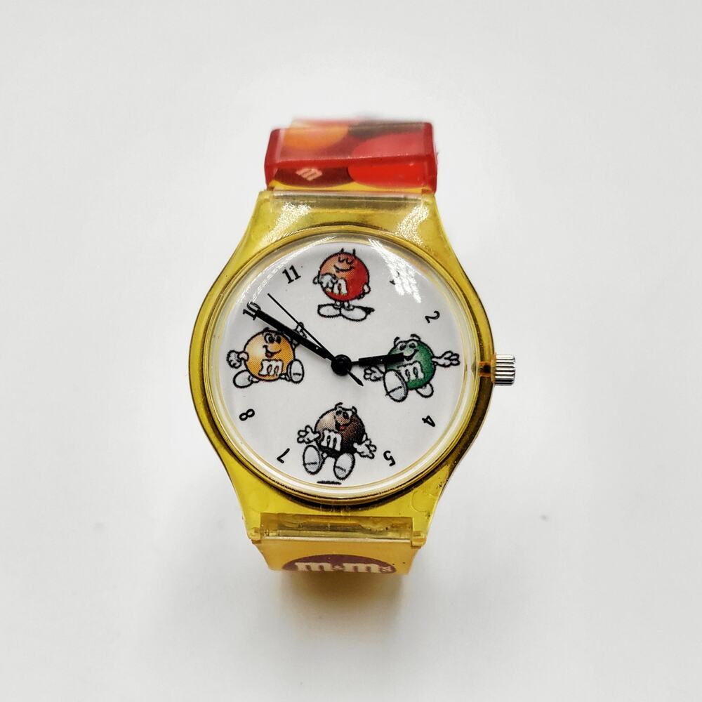 Rare Vintage M&M’s Promotional Memorabilia Watch Colorful Unisex Quartz 90's